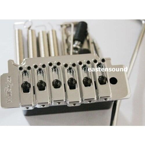 Wiklinosn WVS50K Guita Tremolo Bridge With matching Satin Saddles in Chrome From Korea(009CR)