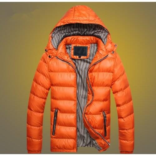 Winter Mens Hooded Down Jacket Outdoor Climbing Hiking Trekking Padded Clothes Male Keep Warm Cold Proof Working Overalls Coat