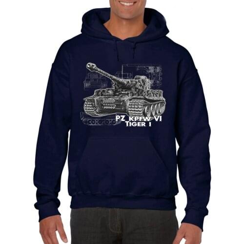 2019 New Mens Tiger Tank Honour German Reich Army Fun Cult Soldier Round Neck Man Hoodies Sweatshirts