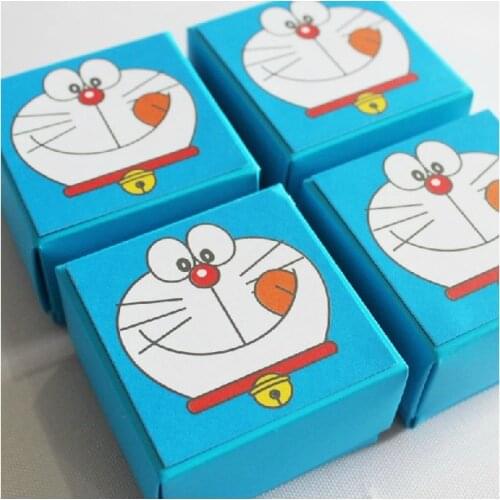 New Design Promotion 20pcs/lot Classic Doraemon Candy Box Best Gift For Party Or Baby Birthday