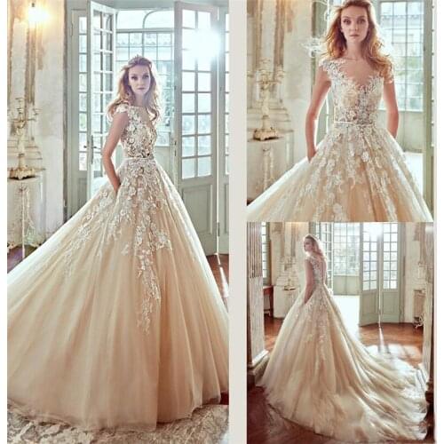 OEING Sleeveless Wedding Dresses