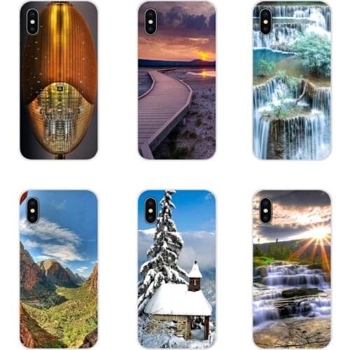 For Samsung Galaxy J1 J2 J3 J4 J5 J6 J7 J8 Plus 2018 Prime 2015 2016 2017 TPU Transparent Case Cover Beautiful Scenery of Nature