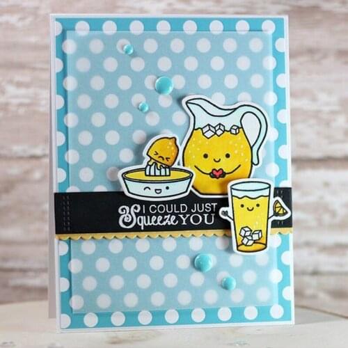 Sweet Lemonade Tea Transparent Clear Silicone Stamp/Seal for DIY Scrapbooking/Photo Album Decorative Card Making Clear Stamp 4x6