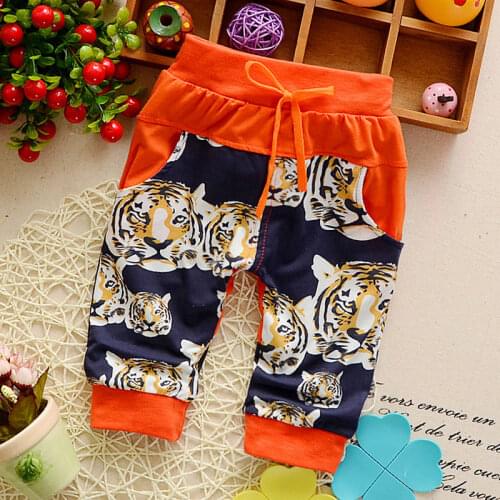 IENENS Baby Boy Girls Cotton Bottoms Fashion Toddler Infant Boys Casual Mid Pants Kids Knee Length Trousers Cartoons