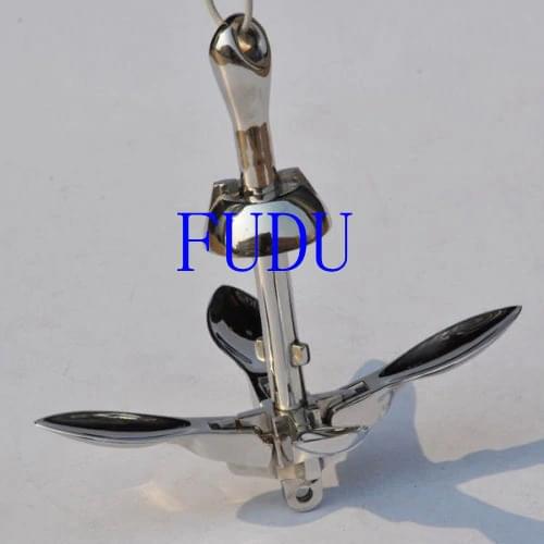 2.5kg Boat Folding Grapnel Anchor 316 Stainless Steel 5.5Lb Anchor Marine Yacht