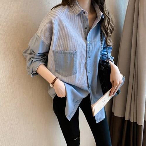 Женские джинсовые рубашки Supodeth China At AliExpress