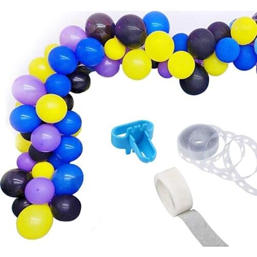 Video Game Party Balloon Garland Kit 103PCS 5/12Inch Balloon Garland Black Blue Purple Yellow Assorted Balloon Decorations Ideal