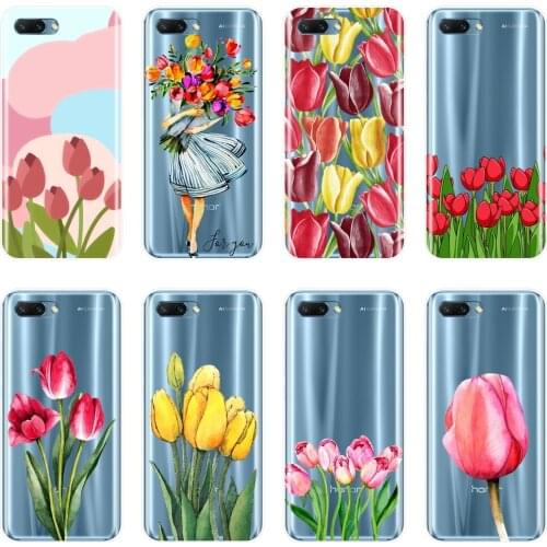 Back Cover For Huawei Honor 7 8 9 10 Lite Soft Silicone Flower Girl Phone Case For Huawei Honor 8X MAX 10 9 8 7 7S 7X 7A 7C Pro