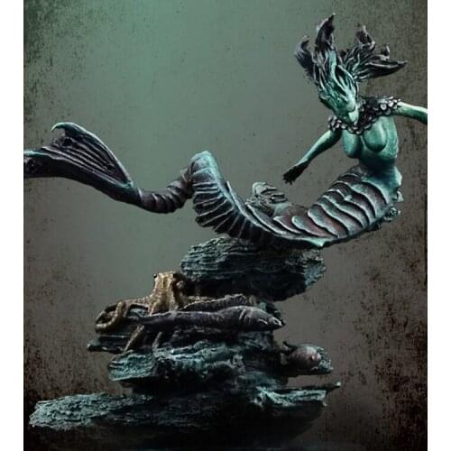 1/32 Resin Model Building Kit Figure Water monster