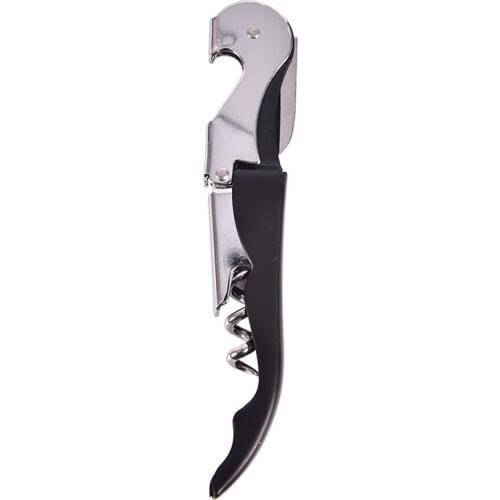 1x Stainless Steel Corkscrew Double Hinged Waiters Wine Bottle Opener Lever Tool
