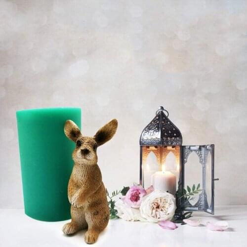 3D Silicone Rabbit Cake Decor Mold Easter Rabbit Decor Candle Soap Resin Mold