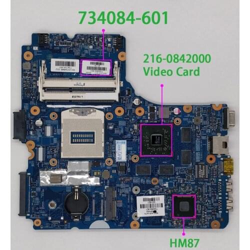 734084-601 12241-1 48.4YW03.011 for HP Probook 440 450 470 Series 2GB Graphics HM87 Chipset Laptop Motherboard Tested