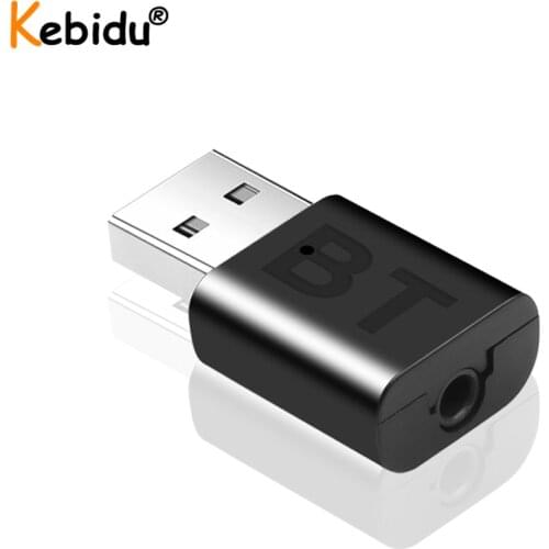 Kebidu Bluetooth 5.0 Audio Receiver AUX RCA 3.5MM 3.5 Jack USB Music Stereo Wireless Adapters Dongle For Car TV PC Speaker