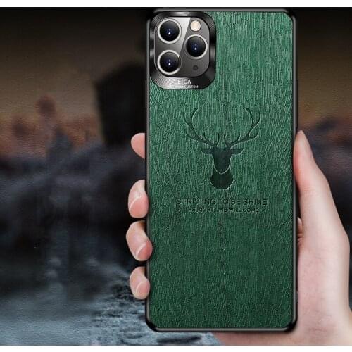Funda Case for Samsung Galaxy Note 20 Ultra S20 Ultra S20 Plus Wood Grain Deer Patterned Coque Phone Case Cover Capa Note 20