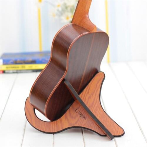 Wooden Ukulele Removable Shelf Instrument Stand Wood Color Detachable Ukulele Shelf Elegant Violin Mandolin Ukulele Shelf