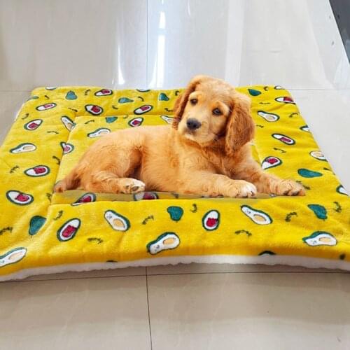 Fleece Dog Blanket Warm Dog Sleeping Bed Mat Pet Blanket For Dog Bed Couch Sofa Accessories Washable Printed Bed Blanket