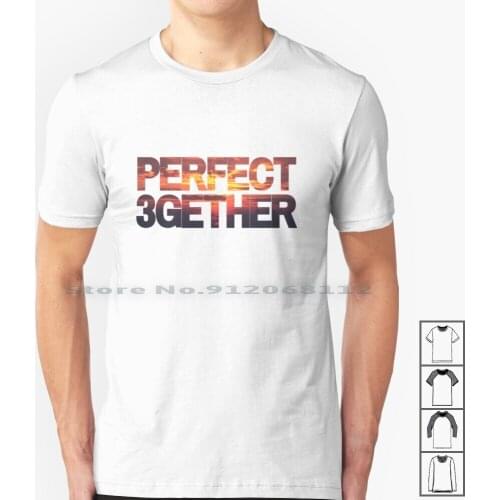 Perfect 3gether Sunset | Throuple | Triad | Polyamory T Shirt 100% Cotton Polyamorous Threesome Triad Lifestyle Pride Swinger