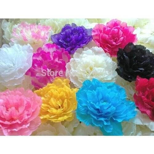 20pcs Peony 17cm artificial peones flower dance props fake arch flower weddng decoration 7colors