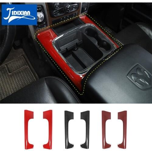 MOPAI Car Front Cup Holder Side Panle Decoration Cover for Dodge Ram 2010-2017 Car Interior Accessories