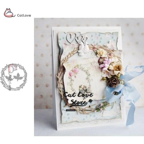 Wreath And Leaf Metal Cutting Dies Stencils For DIY Scrapbooking Paper Card Decorative Craft Dies Embossing Die Cuts New 2019