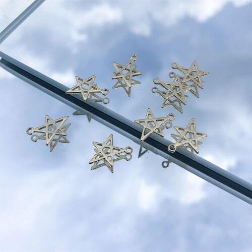 Fashion Star Hollow Ball Necklace Pendant DIY Making Womens Alloy Jewelry Accessories