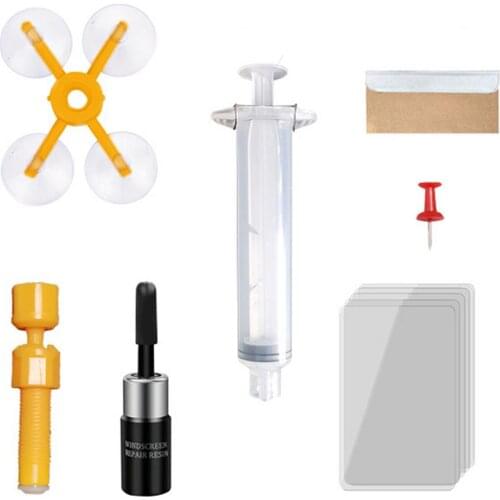 Windshield Repair Kit Auto Windshield Crack Repair Resin Tools Maintenance Sets For Chip Crack DIY Window Screen Polishing Car-S