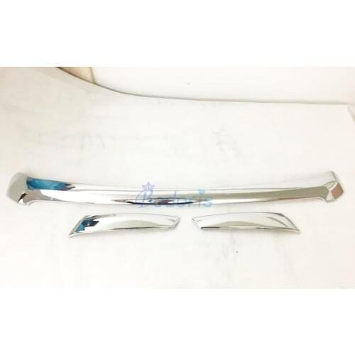 Front Car Hood Grille Trim For Toyota Land Cruiser Prado FJ150 2014 2015 2016 2017 Chrome Car Styling Prado Accessories