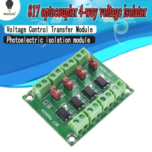 PC817 3.6-30V 4 Channel Optocoupler Isolation Board Voltage Converter Adapter Module Driver Photoelectric Isolated Module 817
