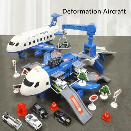 Aircraft Toy Deformation Music Simulation Track Inertia Childrens Toy Aircraft Large Size Passenger Plane Kids Airliner Toy Car