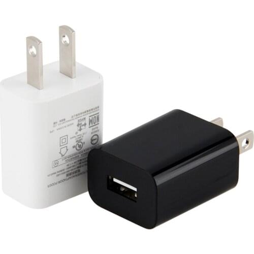 Single USB Wall Charging Charger US Plug 5V 1A AC Power Travel Adapter For Samsung S9 Xiaomi Redmi Mobile Phone Chargers 10pcs