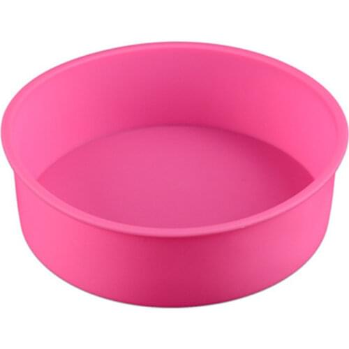 26CM Round Silicone Cake Mold Oven Baking Pan Nonstick Bakeware Fondant Silicone Mousse Cake Mold Baking Pastry Tray Cake Tool