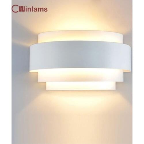 Modern minimalist snail bedroom wall light creative shaped led living room corridor stair wall sconce AC85-265