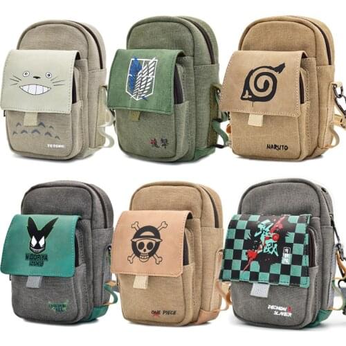 Demon Slayer Fairy Tail Totoro Attack On Titan My Hero Academia Cosplay Crossbody Messenger Shoulder Bags Waist Bag Gift