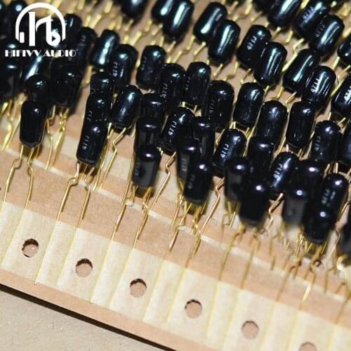 Japan Amtrans 100V 471 J 470PF 470P 5% gold-plated feet fever copper film audio capacitor for power amplifier