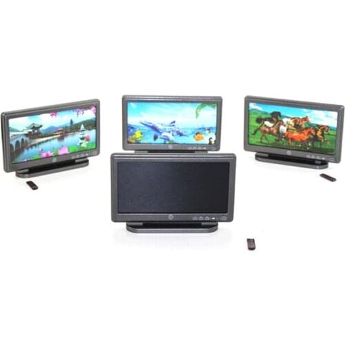 1:12 Miniature LCD TV dollhouse diy doll house decor accessories