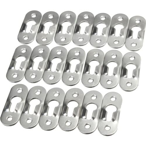 20X Hot Sale Picture Hanger Picture Photo Painting Fastener 44mm Metal Keyhole Hanger Fastener