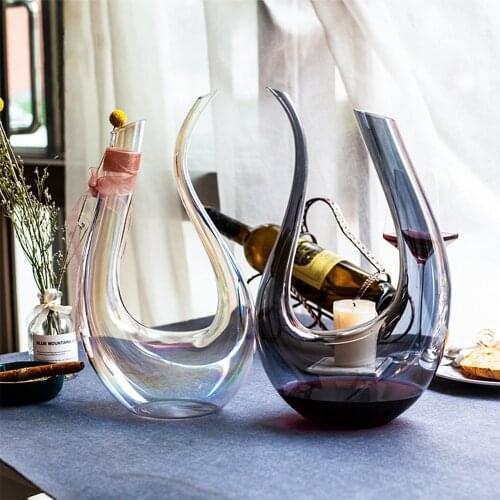 Red Wine Accessories Big Glass Decanter Water Large Glasses For Family Bar Bottle Jug Pourer Aerator Handmade Crystal 1400ML