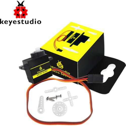 Free shipping !Keyestudio Micro Servo SG90 0-180 degrees for Arduino Smart Car Robot /Aircraft / CE Certification