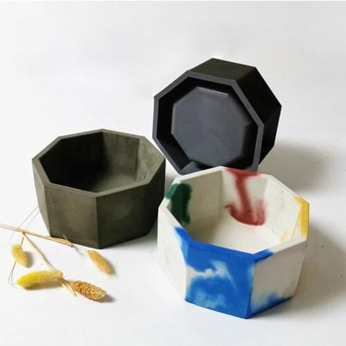 Concrete Molds Succulent flower pot molds Garden Cement Planter Molds Silicone Molds for concrete