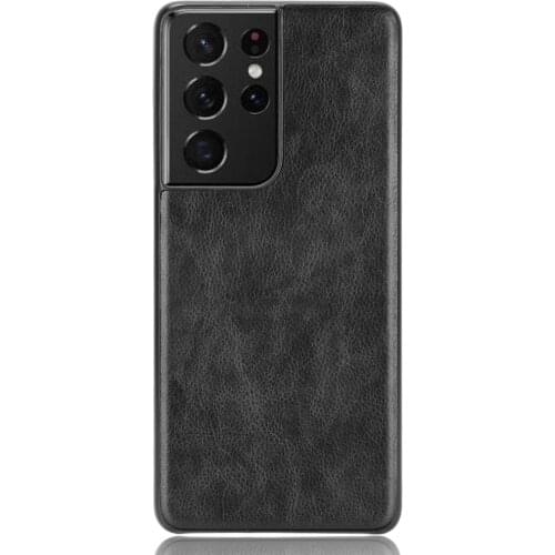 For Samsung galaxy S21 Ultra plus S20 FE S10e S9 S10e Note 20 5G Business simplicity Litchi peel leather Drop proof phone case