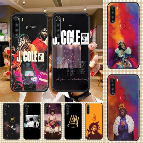 Rapper J Cole Phone case For Xiaomi Redmi Note 7 7A 8 8T 9 9A 9S 10 K30 Pro Ultra black painting cell cover 3D shell art