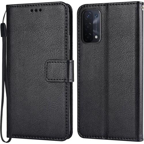 Flip Wallet Magnetic Leather Case for OPPO A74 5G Global CPH2197 Coque Plain Funda Luxury Phone Bags Cover