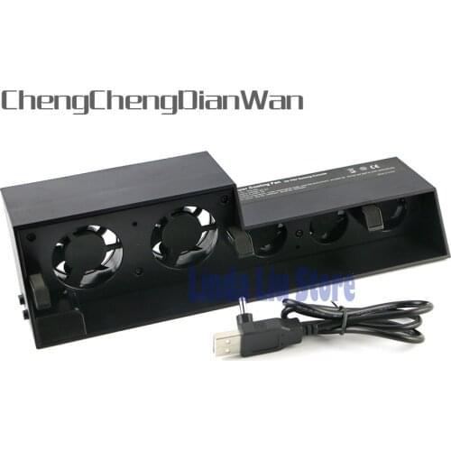 ChengChengDianWan Newest USB fan Cooling Fan 5 Cooler External Turbo Temperature Control for Playstation 4 PS4