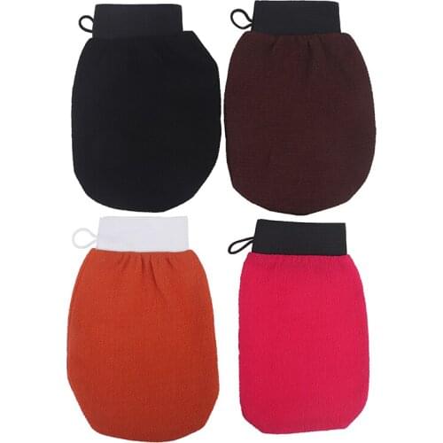 Double Sided Hammam Scrub Mitt Magic Peeling Glove Exfoliating Tan Removal Mitt