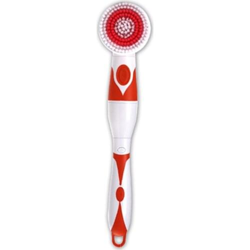 Electric Long Handle Rotating Bath Body Brushes Waterproof Shower Brush Devices with 4 Brush Heads Deep Cleansing TK-ing