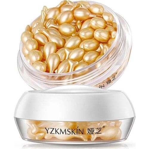 30pcs Placenta Serum Capsule Essence Day Night Fullerene Anti Hyaluronic Acid Vitamin E Whiten Skin Care