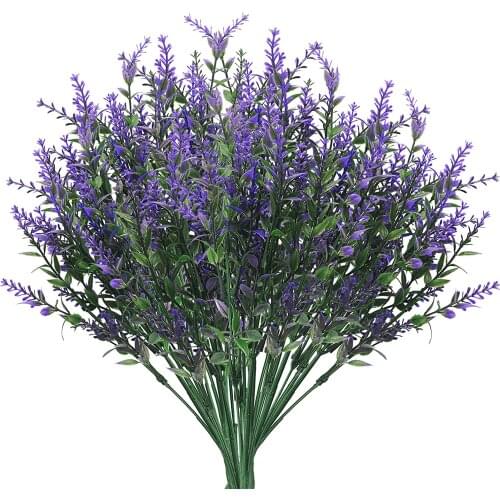 Artificial Lavender, Flowers and Plants are Suitable for Decorating Home, Bedroom, Garden, Office, Terrace, Table Decoration