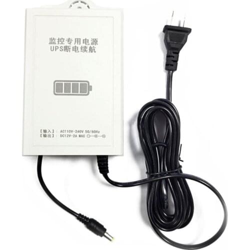 12V-2A Uninterruptible Power Supply for WiFi, Router, Modem, Security Camera Mini UPS Battery Backup Surge Protector