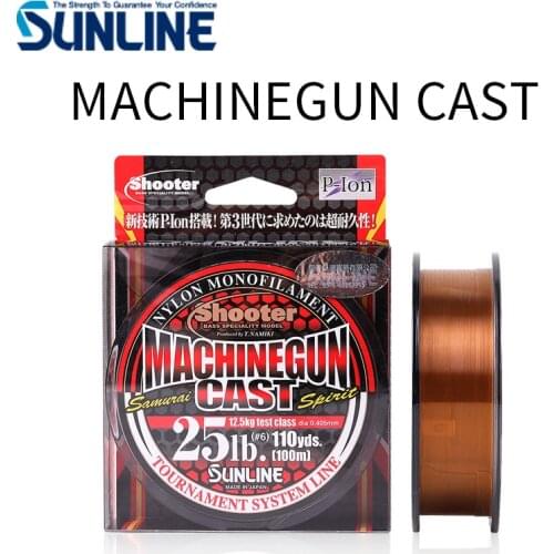 SUNLINE MACHINEGUN fishing line 150m brown nylon Long casts Leading lines 100% Original Made in Japan Fishing thread tools