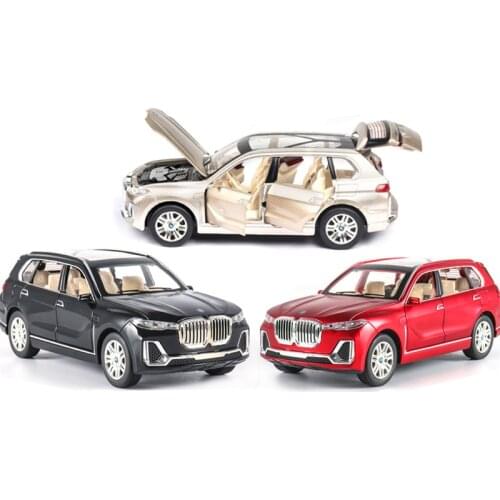 KaKBeir 1:24 BMW X7 Car Model Alloy Car Die Cast Toy Car Model Pull Back Childrens Toy Collectibles